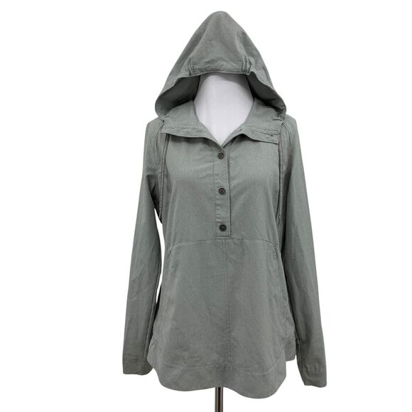 Marmot Shirt Womens S Small Iron Loray Lightweight Breathable Pullover Hooded - Picture 1 of 13